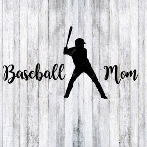 Baseball Mom Car Window Decal Sticker